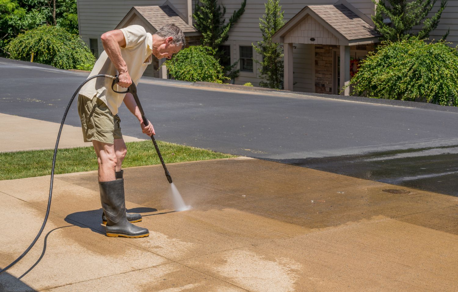 driveways pressure washing