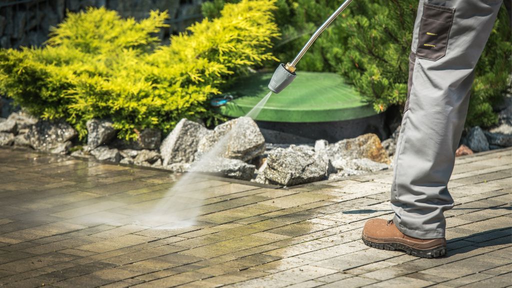 Paver power washing