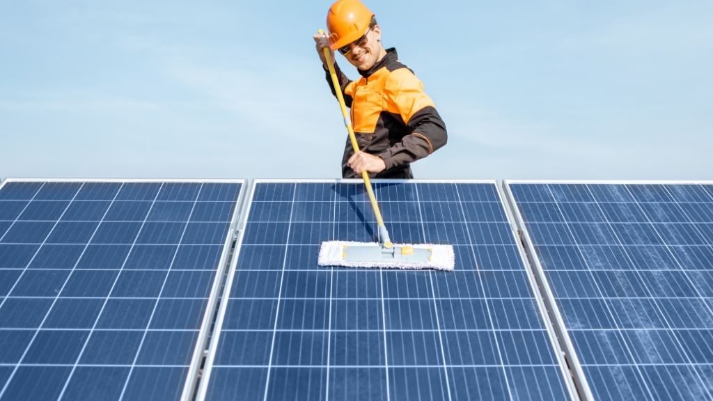 Expert solar panel cleaning service
