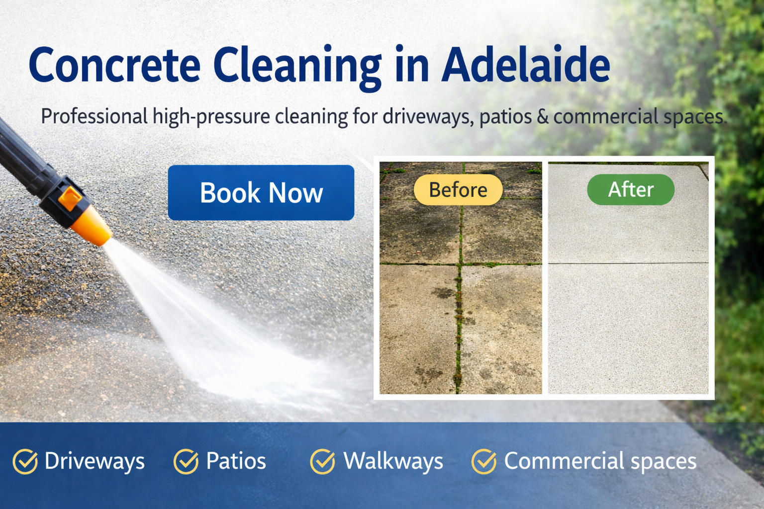 Concrete Cleaning in Adelaide