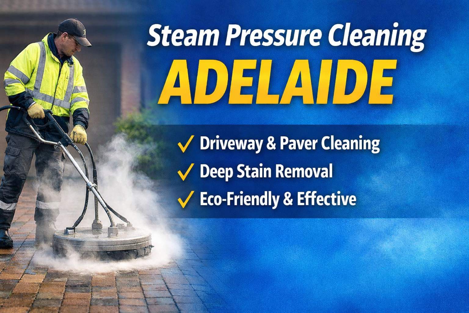 Steam Pressure Cleaning Adelaide