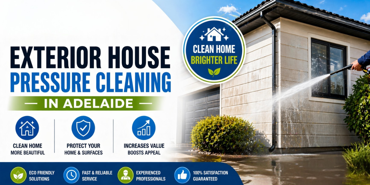 Exterior House Pressure Cleaning in Adelaide