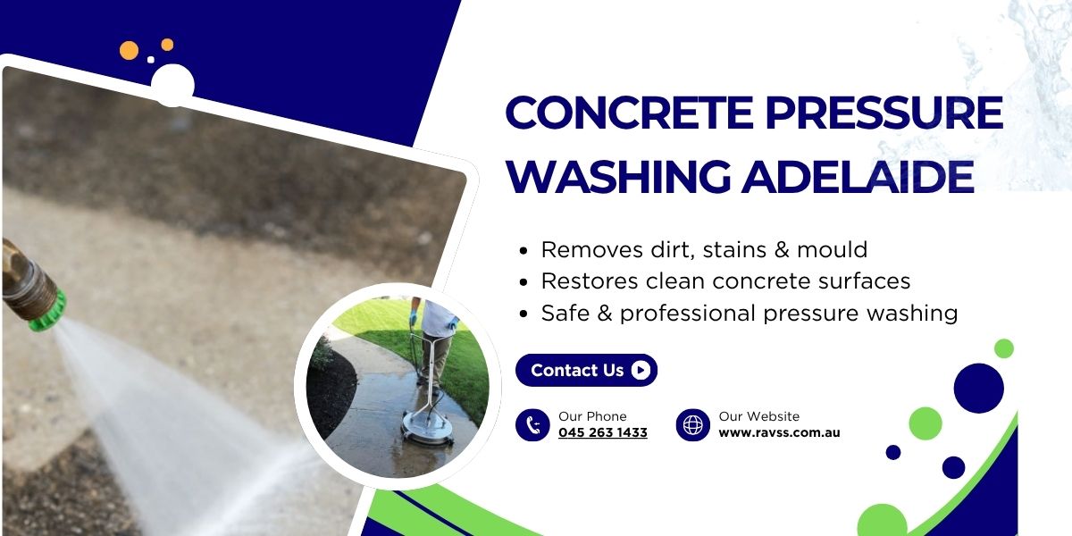 Concrete pressure washing Adelaide
