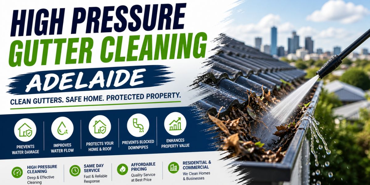 High Pressure Gutter Cleaning Adelaide