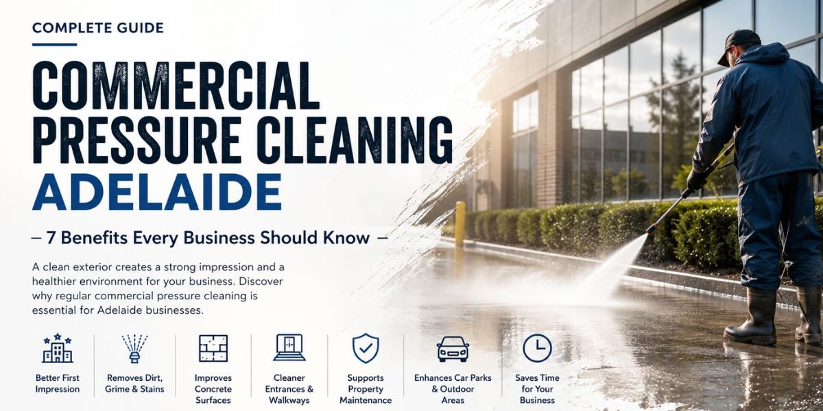 Commercial pressure cleaning Adelaide for business properties