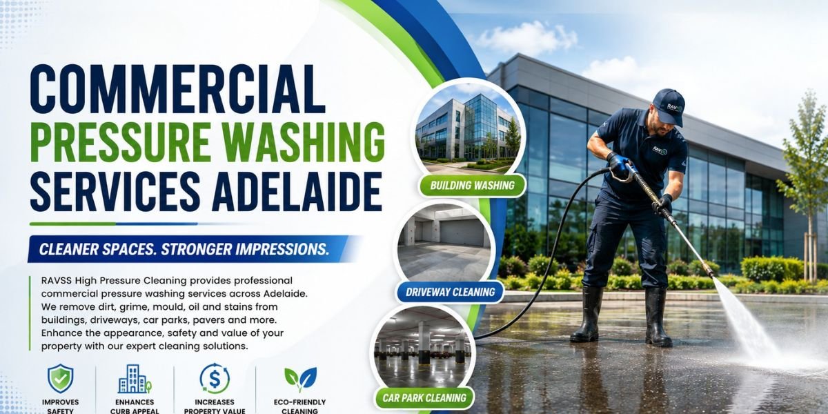 RAVSS commercial pressure washing services in Adelaide
