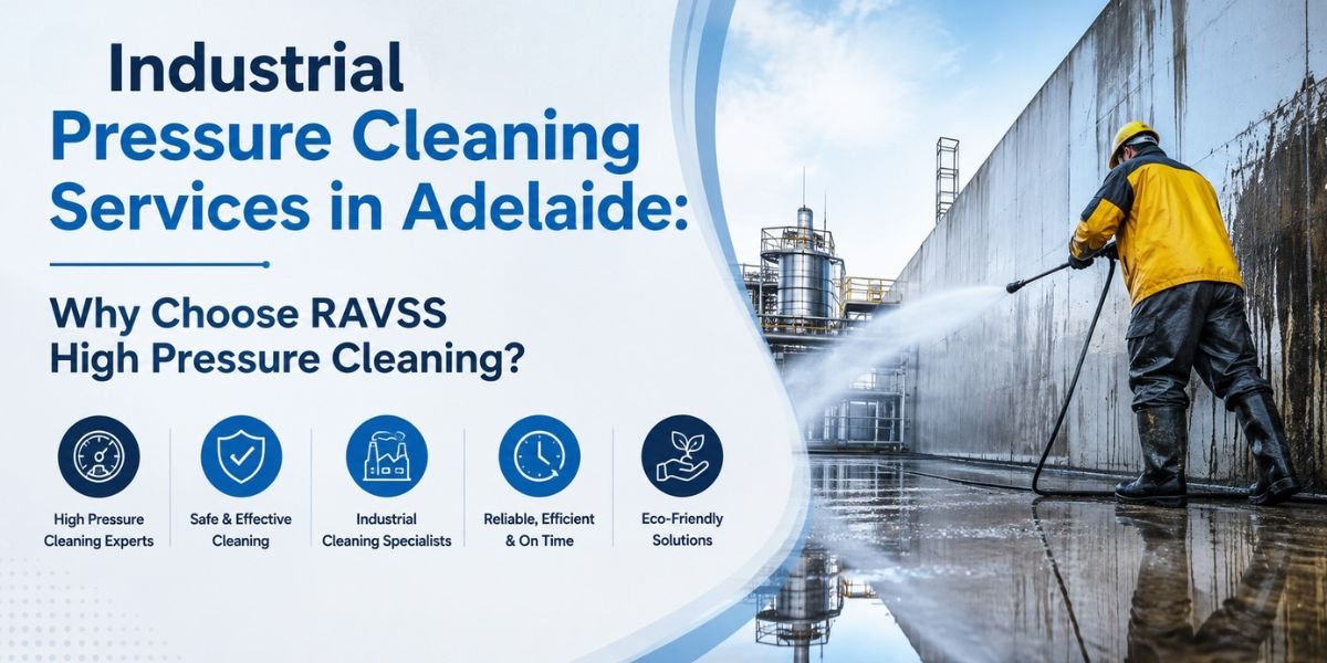 Industrial pressure cleaning services in Adelaide by RAVSS High Pressure Cleaning