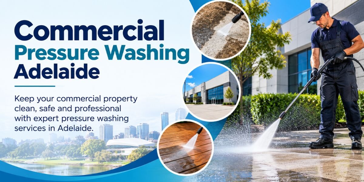 Commercial pressure washing in Adelaide by RAVSS
