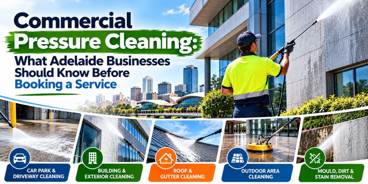 Commercial pressure cleaning services for Adelaide businesses