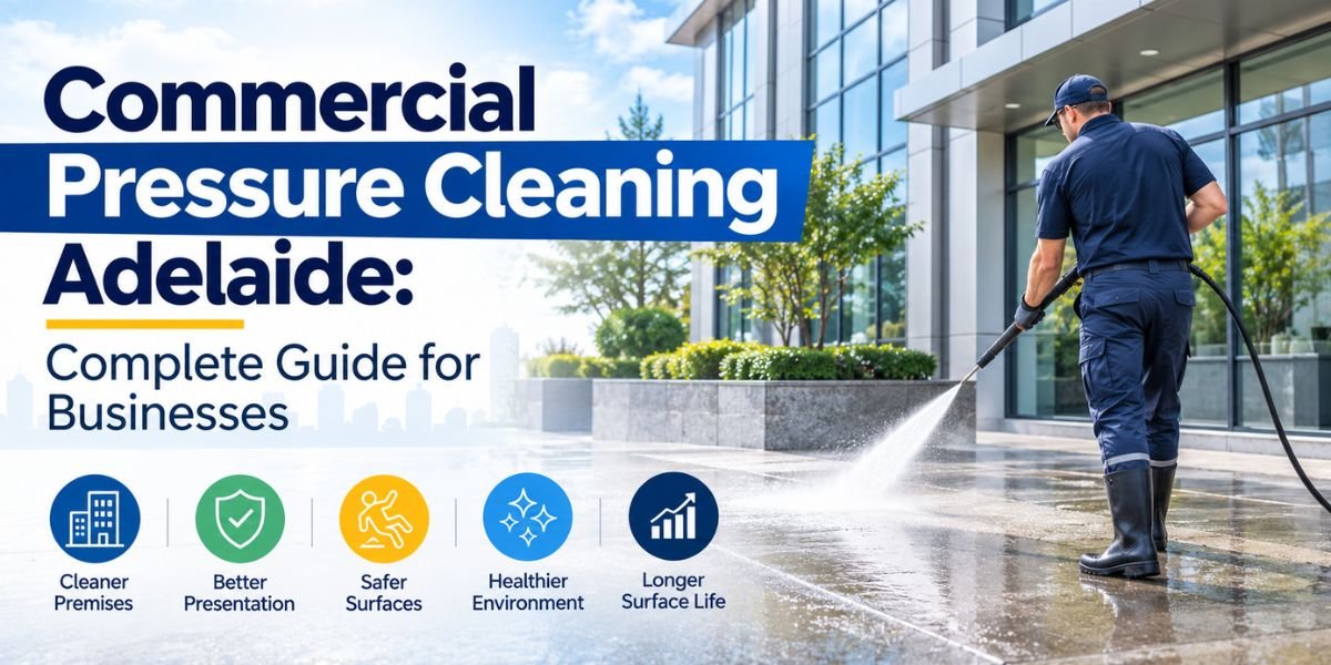 Commercial pressure cleaning Adelaide for business properties