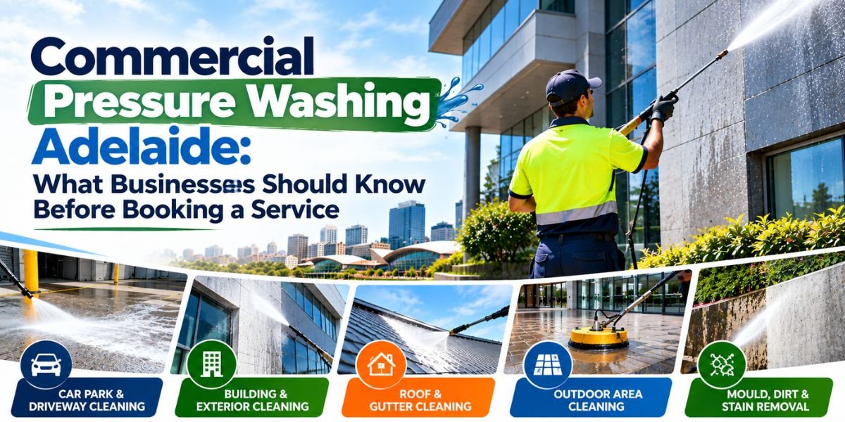 Commercial pressure washing Adelaide by RAVSS High Pressure Cleaning