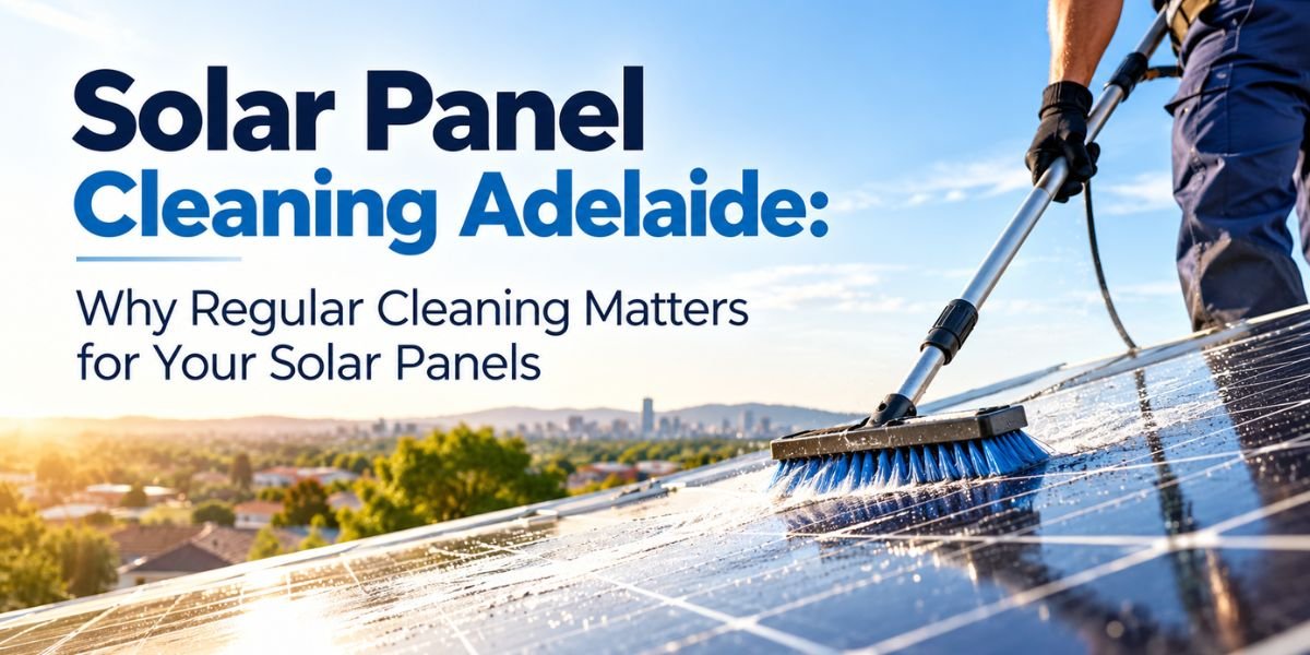 Solar panel cleaning in Adelaide by RAVSS High Pressure Cleaning
